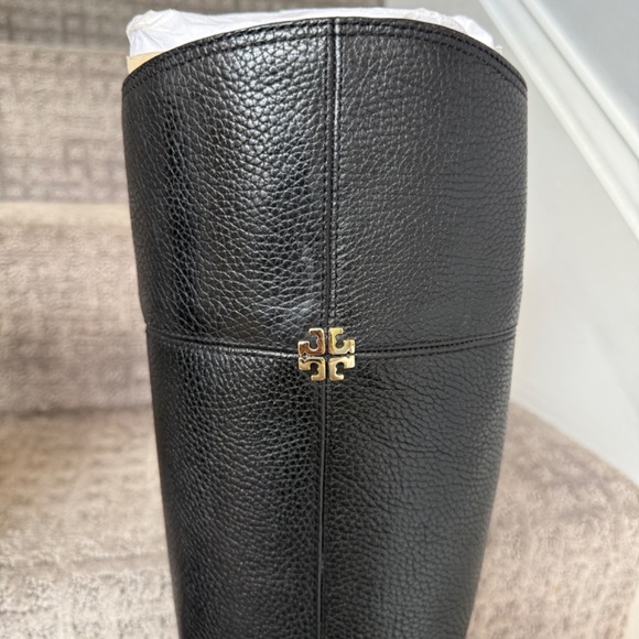 Tory Burch Jolie Riding Boots, EUC, black leather, size 9 - Picture 13 of 16